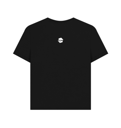 Black Printed T-shirt Back