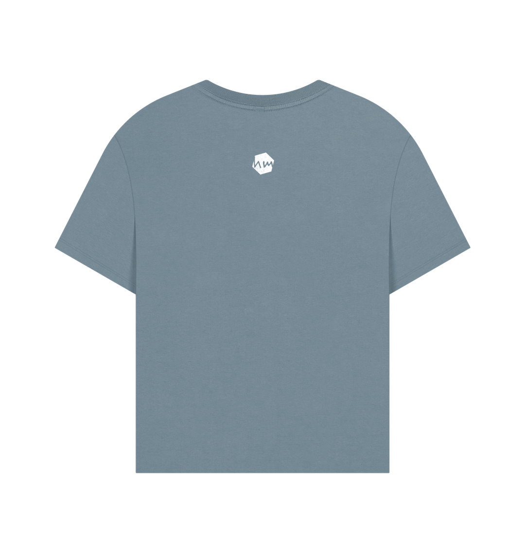 Stone Blue Printed T-shirt