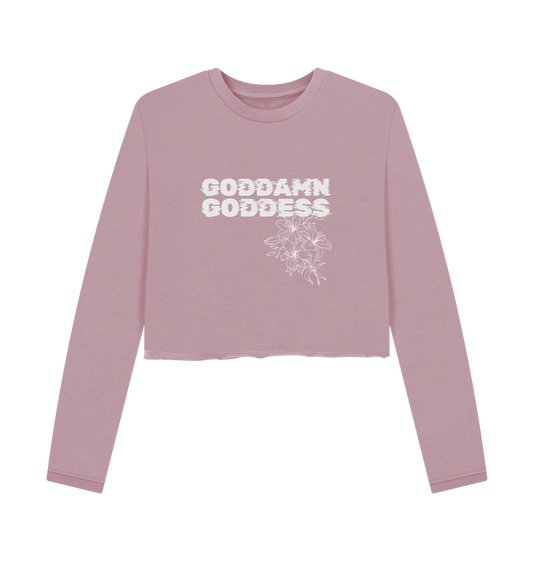 Mauve Printed Boxy Jumpers Front