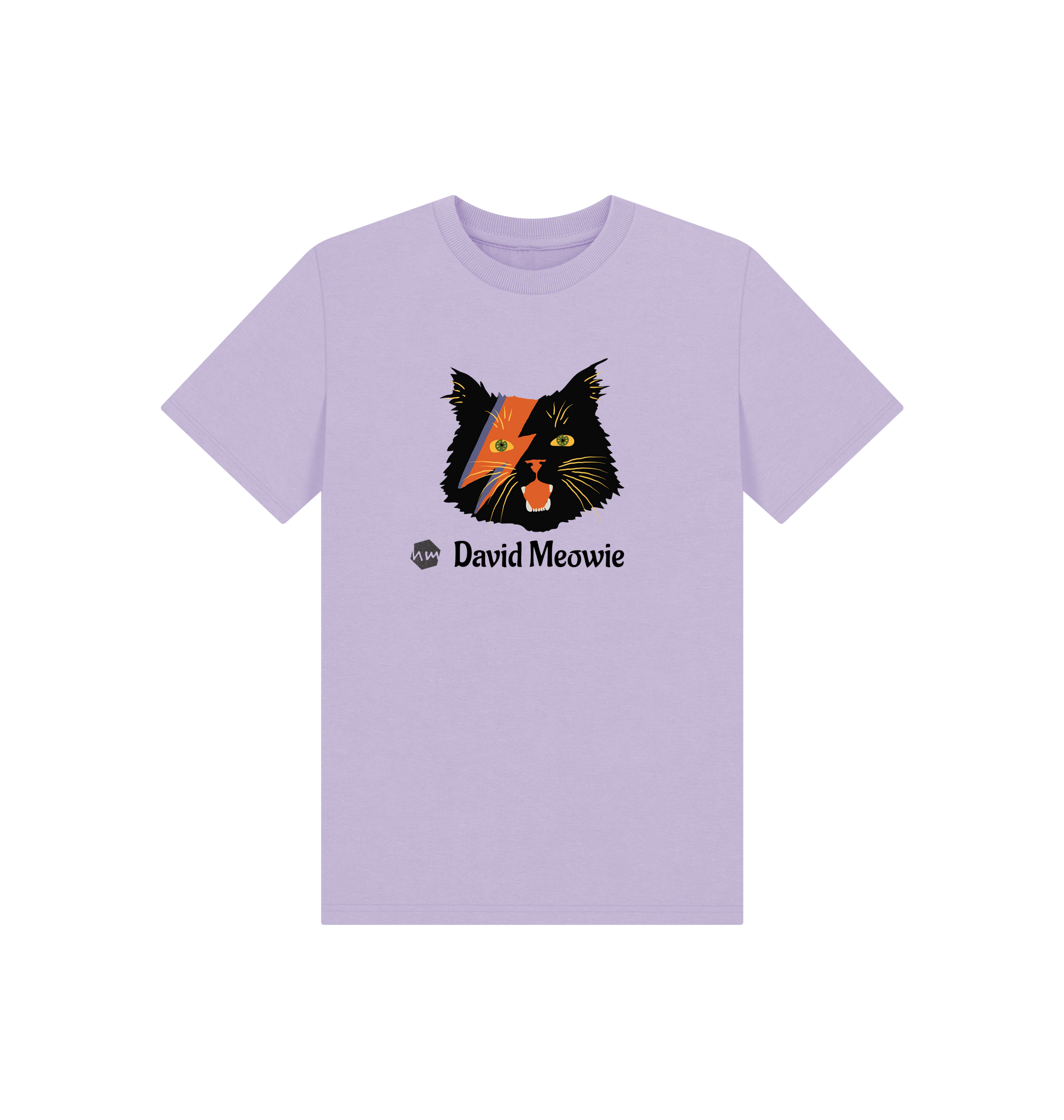 Soft Lilac Printed Kids T-Shirt Front