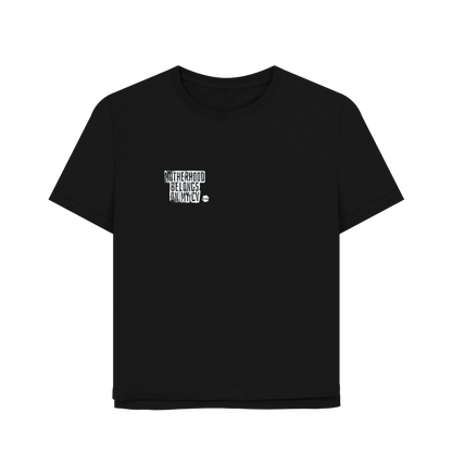Black Printed T-shirt Front