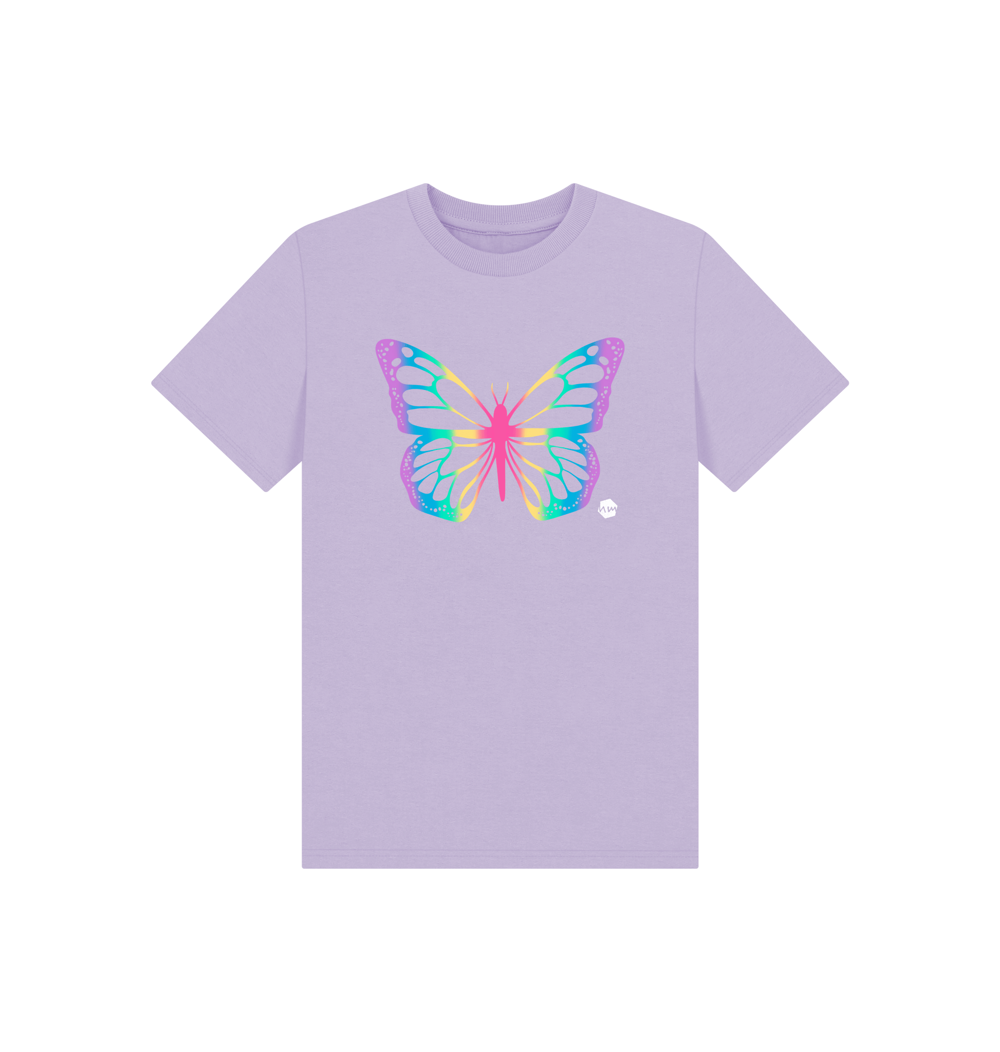 Soft Lilac Printed Kids T-Shirt Front