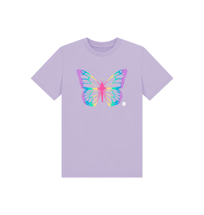 Soft Lilac Printed Kids T-Shirt Front