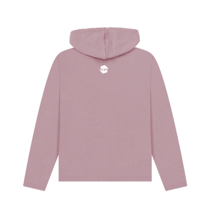 Mauve Printed Hoody Back