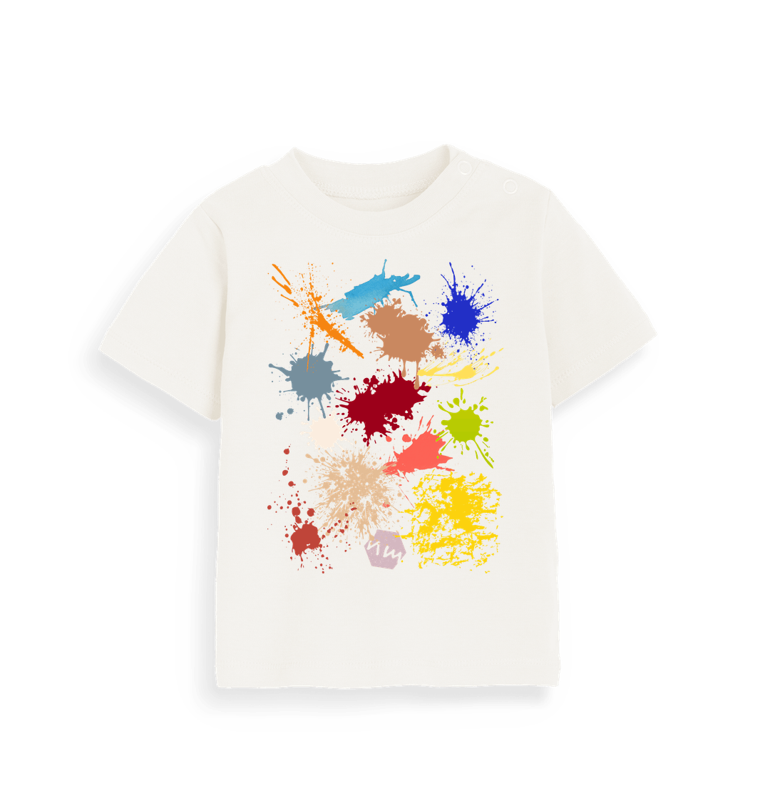 Organic Natural Printed Kids T-Shirt