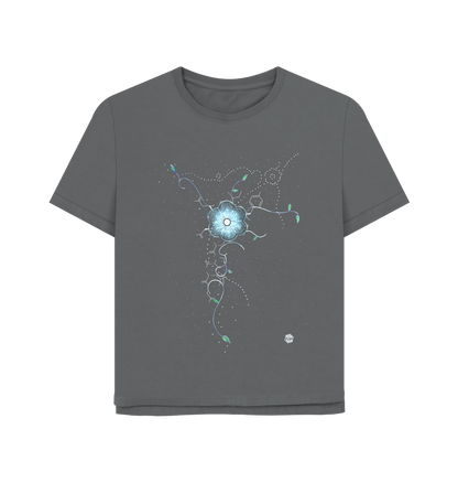 Slate Grey Printed T-shirt Front