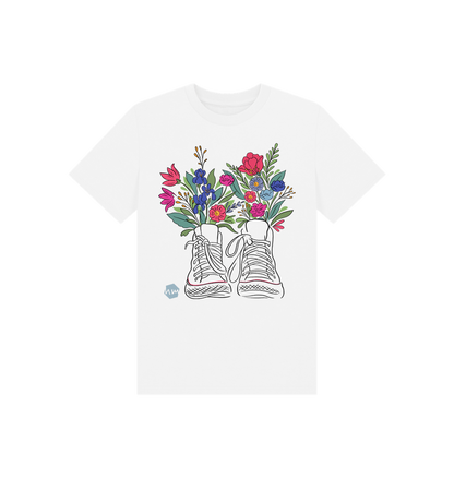 White Printed Kids T-Shirt