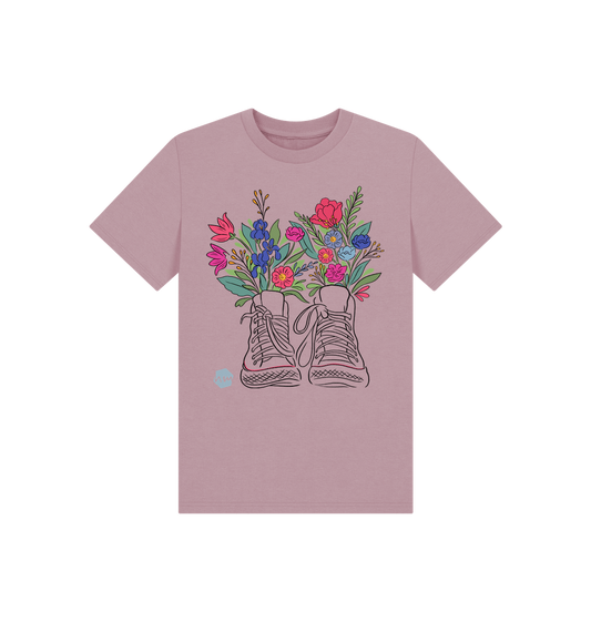 Mauve Printed Kids T-Shirt