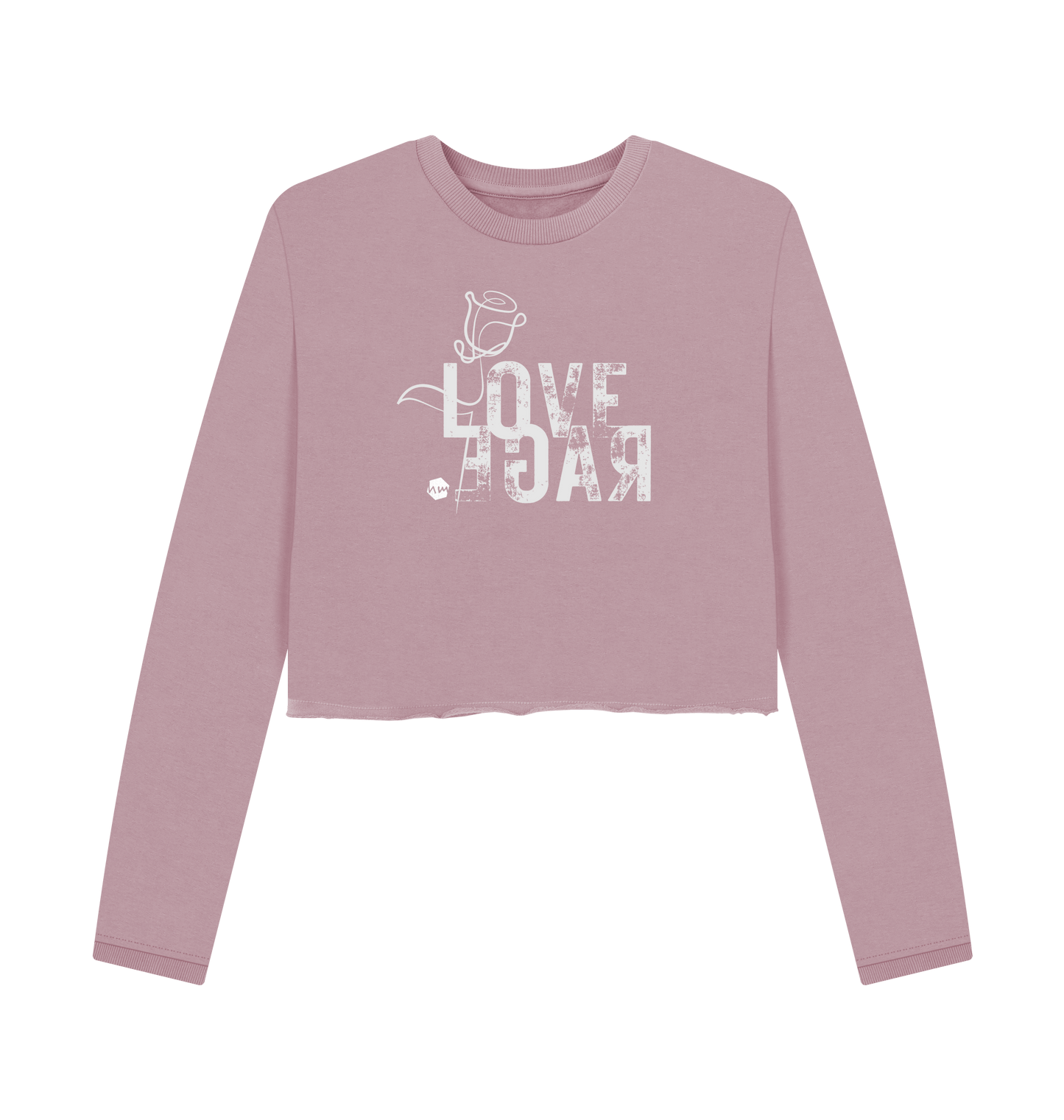 Mauve Printed Boxy Jumpers Front