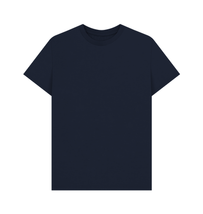 Navy Blue Printed T-shirt Front