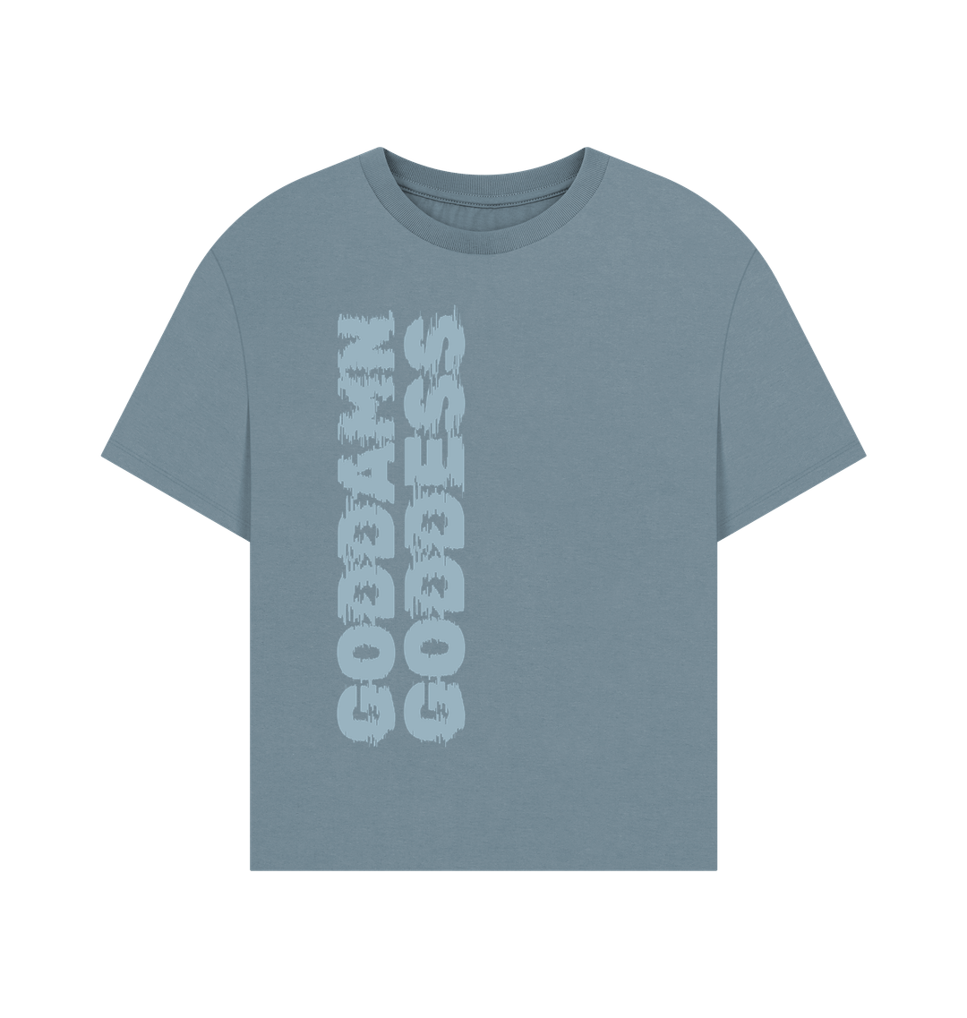 Stone Blue Printed T-shirt