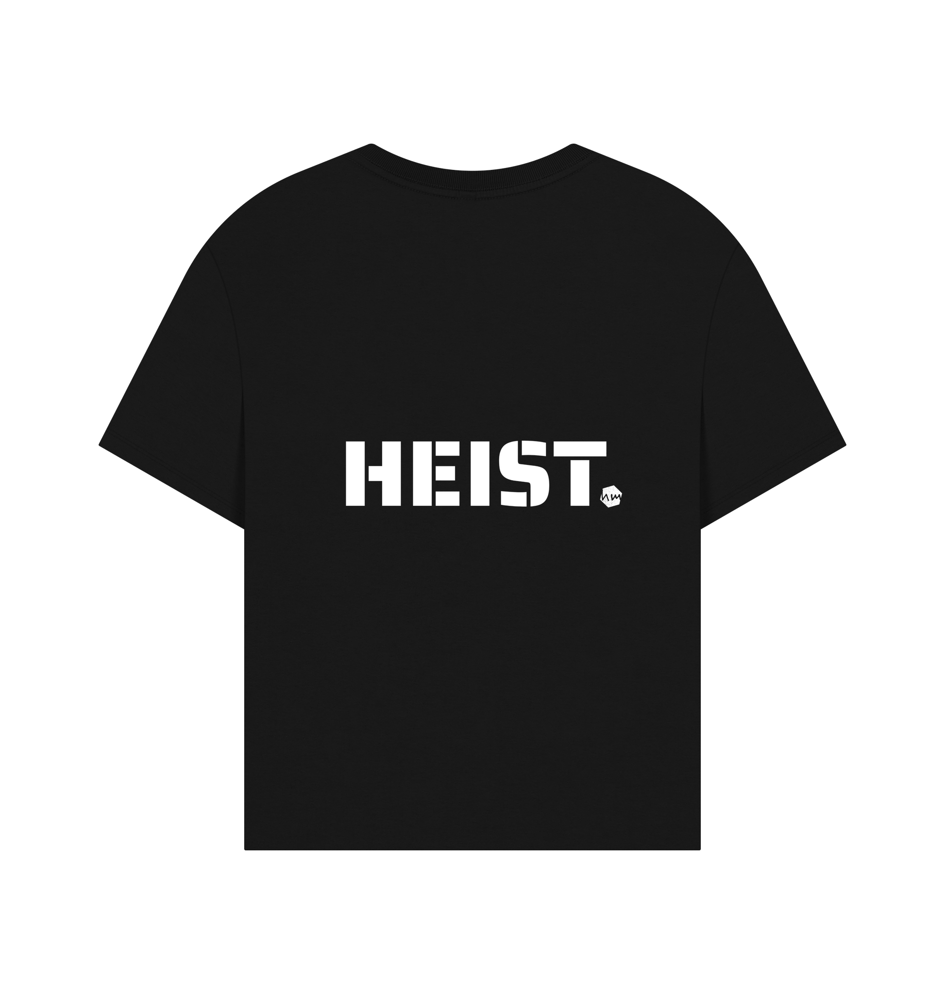 Black Printed T-shirt Back