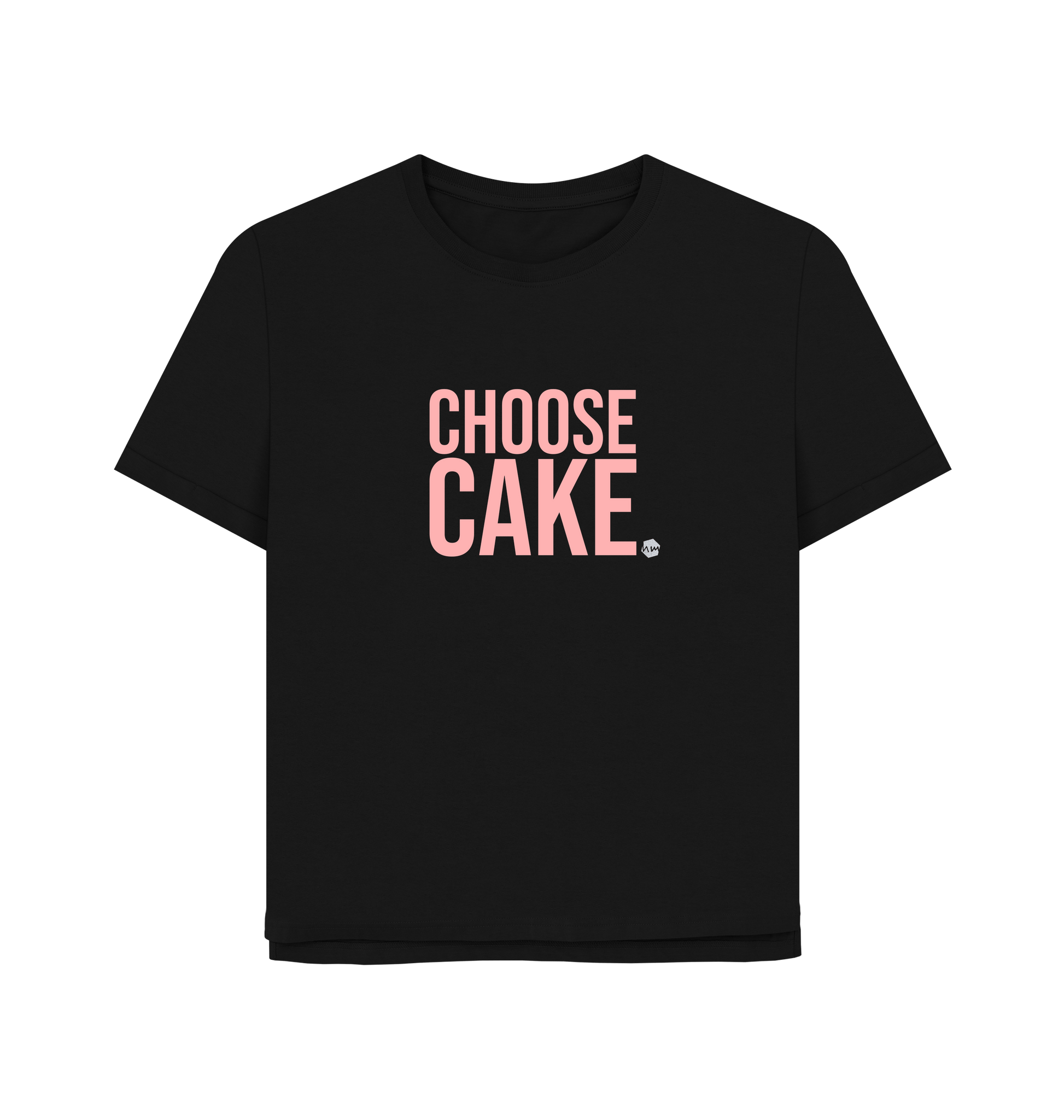 Black Printed T-shirt Front