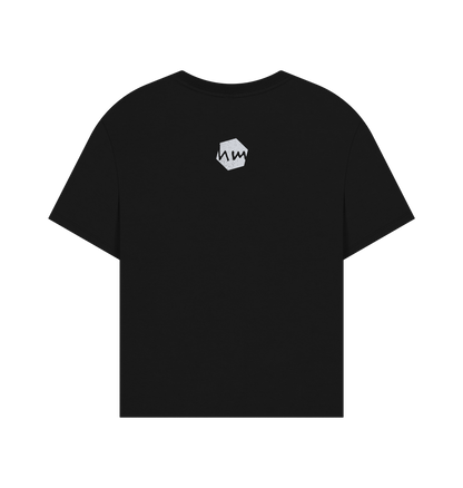Black Printed T-shirt Back