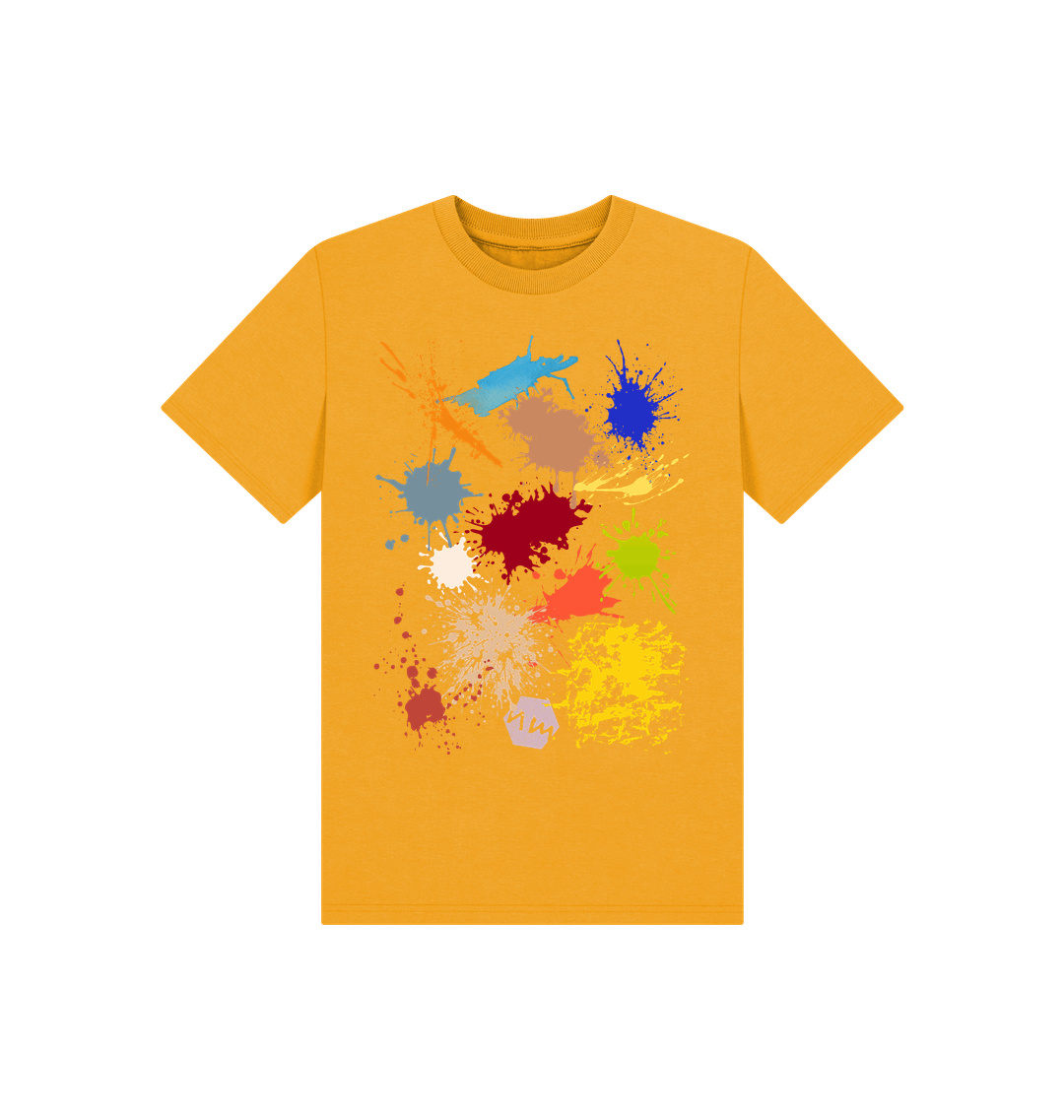 Mustard Printed Kids T-Shirt