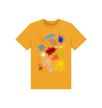 Mustard Printed Kids T-Shirt
