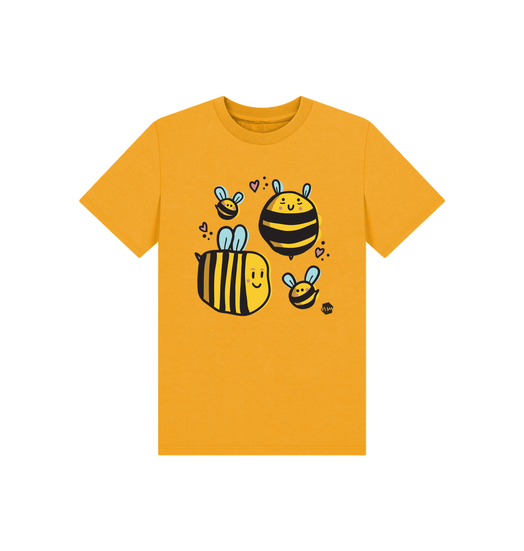 Mustard Printed Kids T-Shirt