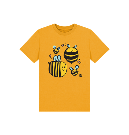 Mustard Printed Kids T-Shirt