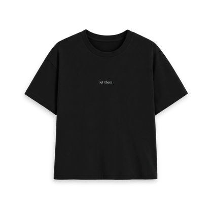 Black Printed T-shirt Front