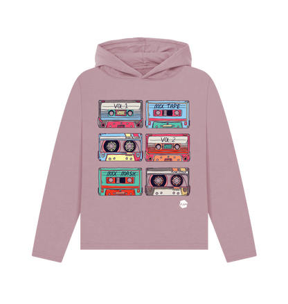 Mauve Printed Hoody Front