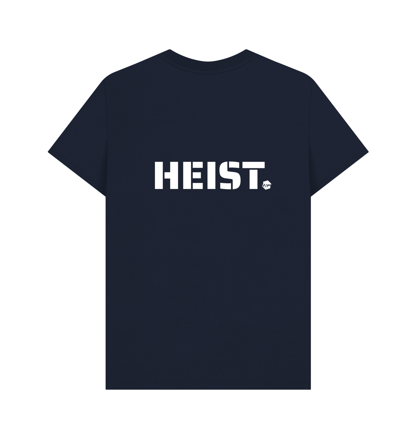 Navy Blue Printed T-shirt Back