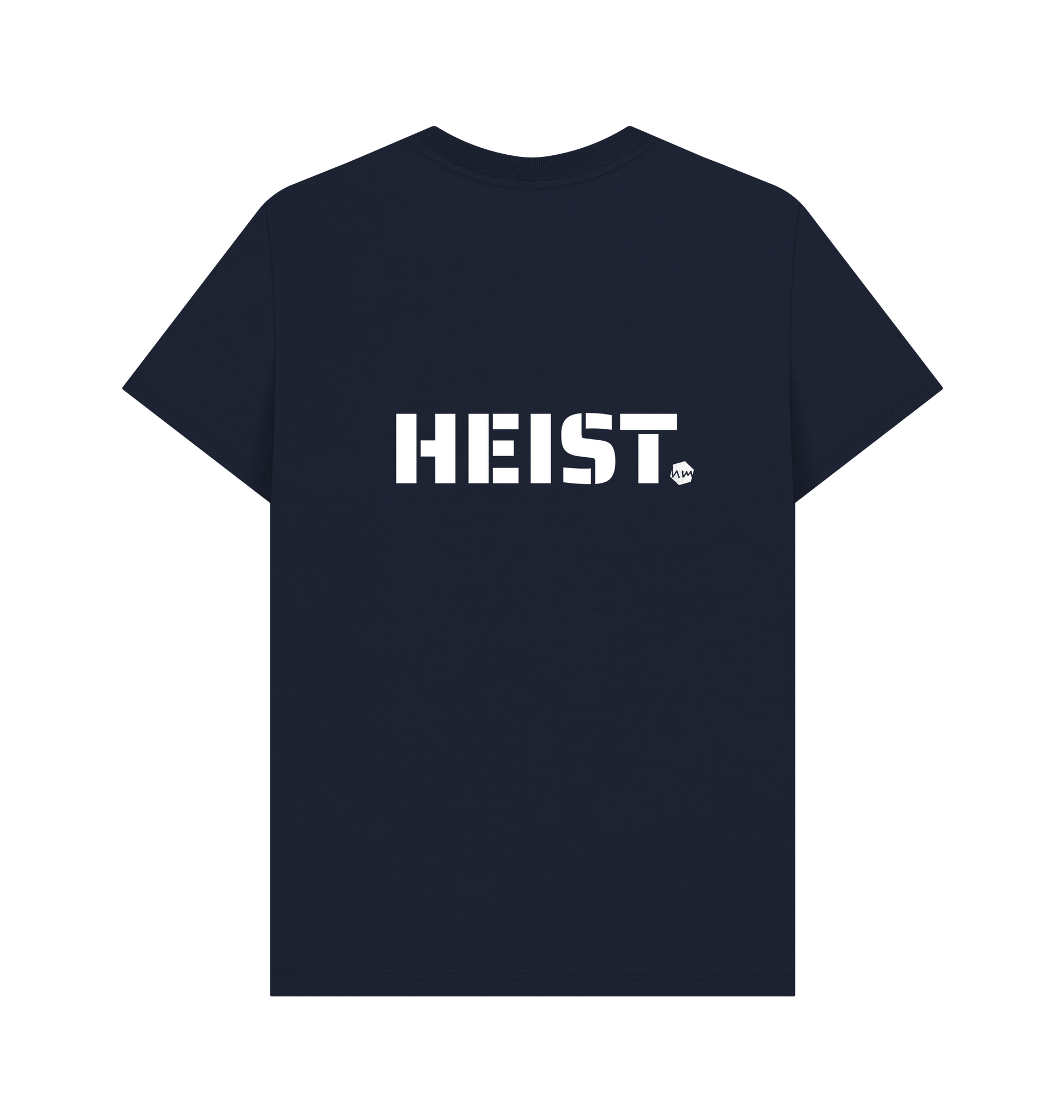 Navy Blue Printed T-shirt Back
