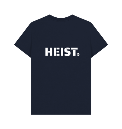 Navy Blue Printed T-shirt Back