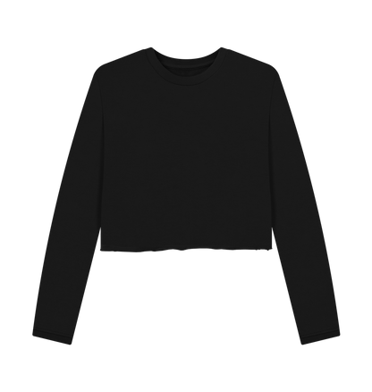 Black Printed Boxy Jumpers Front