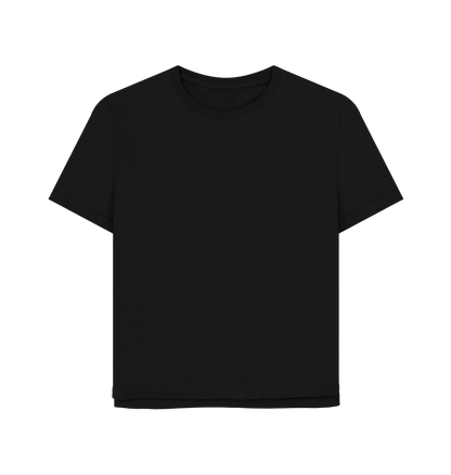 Black Printed T-shirt Front